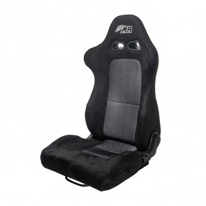 Banco Street Ghost Tecido Alcântara / Jacquard Cinza - Metal Horse - Motorista e Passageiro