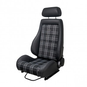 Banco Street GT Couro / Tecido Xadrez Cinza - Metal Horse - Motorista