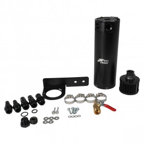 Reservatório de Óleo Grande 400ml Com Respiro Opcional 1 Entrada e 1 Saída - Preto - Metal Horse