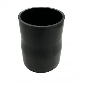 Mangote Preto em Silicone Redutor Reto 3" (76mm) para 2,75" (70mm) x 100mm - Epman