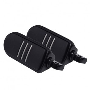 Par de Pedaleira Modelo Stripe - Preto Brilhante - Twin13