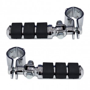 Par de Pedaleira para Softail / Dyna com Suporte - Cromado - Twin13