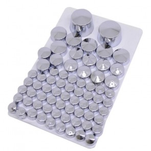 Kit de Tampas Cromadas para Parafusos do Motor Harley Davidson Softail 1999 a 2017 (88 peças) - Twin13