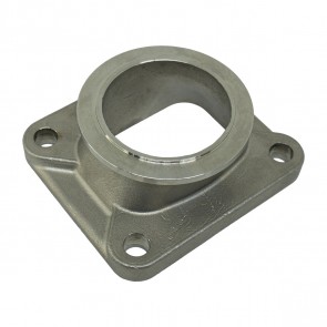 Flange Adaptador de Turbina com Pé T4 para V-Band em Inox - Metal Horse