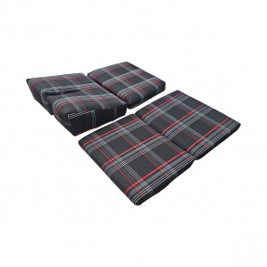 Jogo de Espumas Completo de Reposição para Banco Street Reclinável Médio - Xadrez Vermelho GTI - Metal Horse